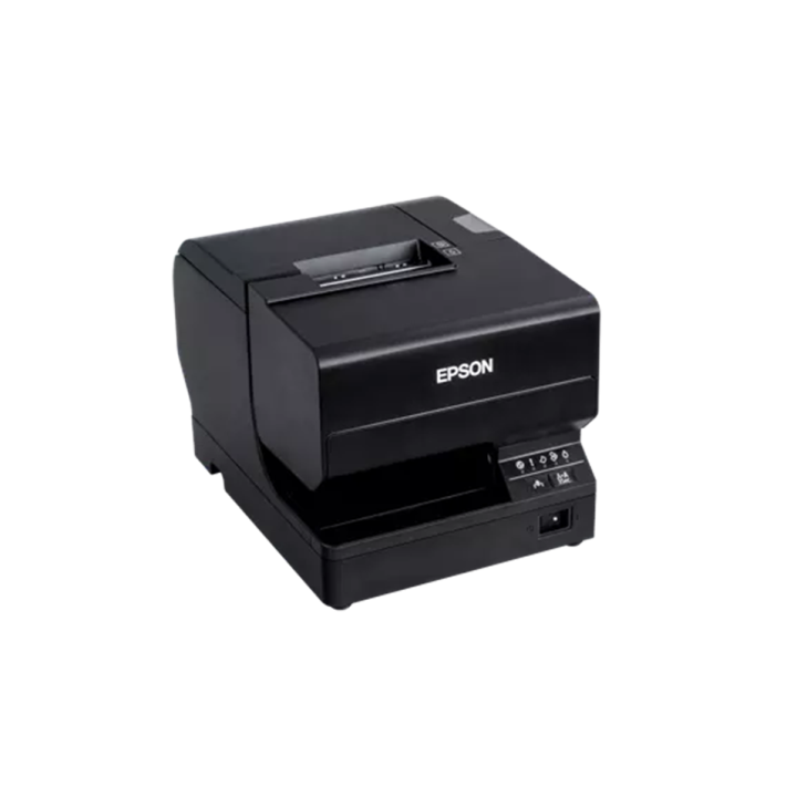 vue de l'imprimante Epson TM-J7200 de  3/4 profil gauche