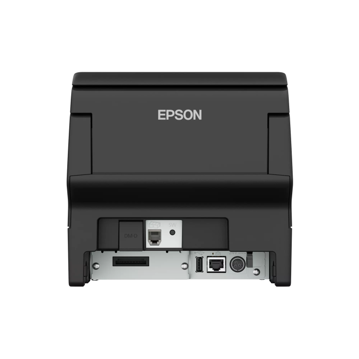 Vue de dos de l'imprimante Epson TM-H6000VI noire