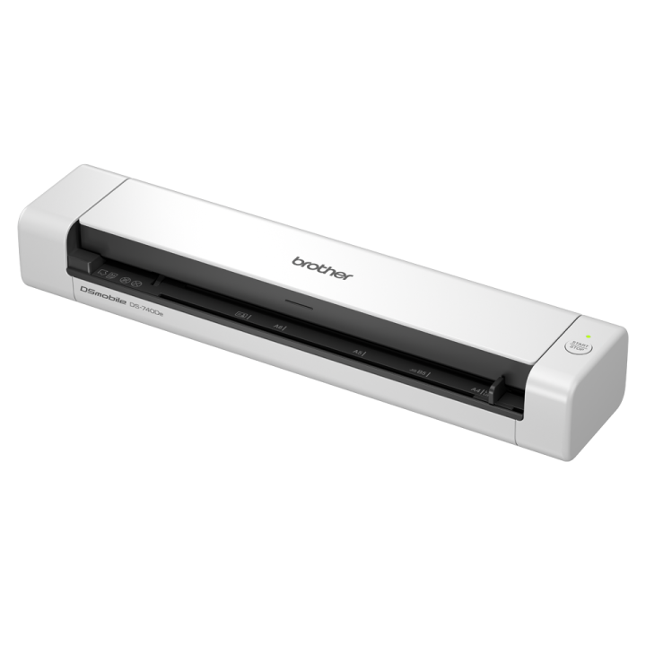 Vue de 3/4 gauche du scanner BROTHER DS-740De