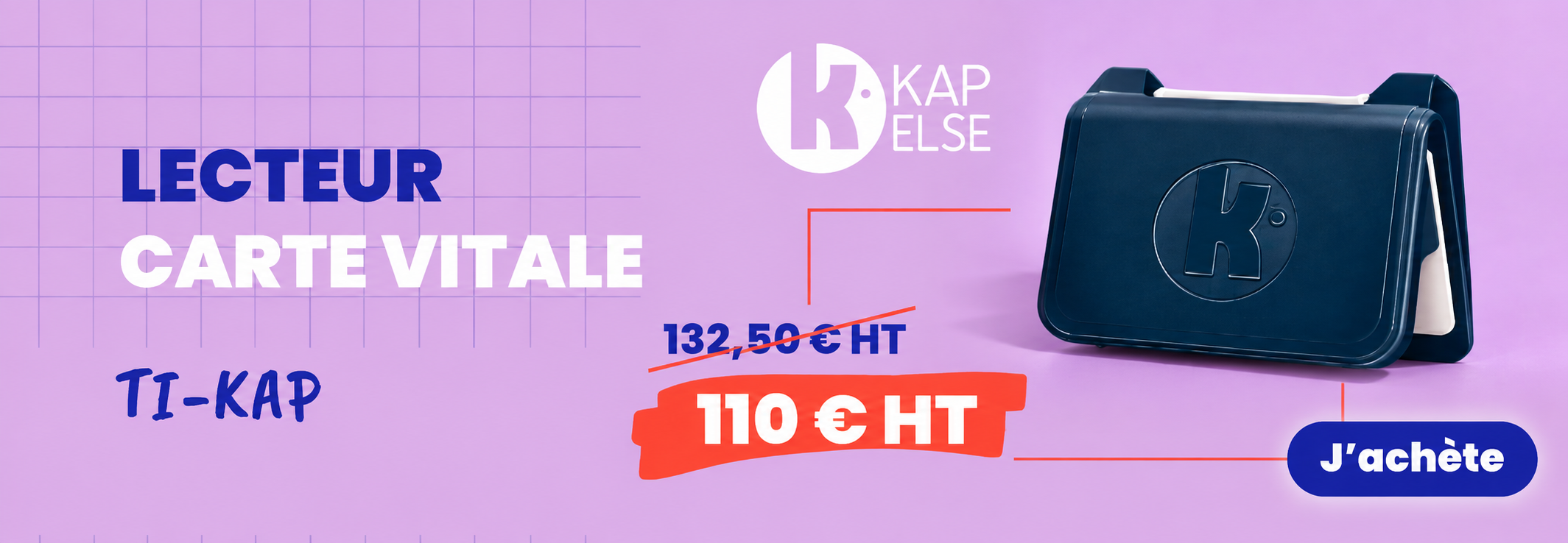 <p>Retrouver Le Kapelse TI-KAP sur Docashop.com au prix exceptionnel de 110.00€HT, un lecteur de cartes santé bifente hautement polyvalent conçu pour répondre aux besoins du professionnel de santé.</p>