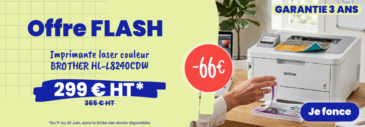 <p>Du 1er au 30 Juin 2026 Docashop vous propose l'imprimante BROTHER HL-L8240CDW au prix imbattable de 299€HT</p>