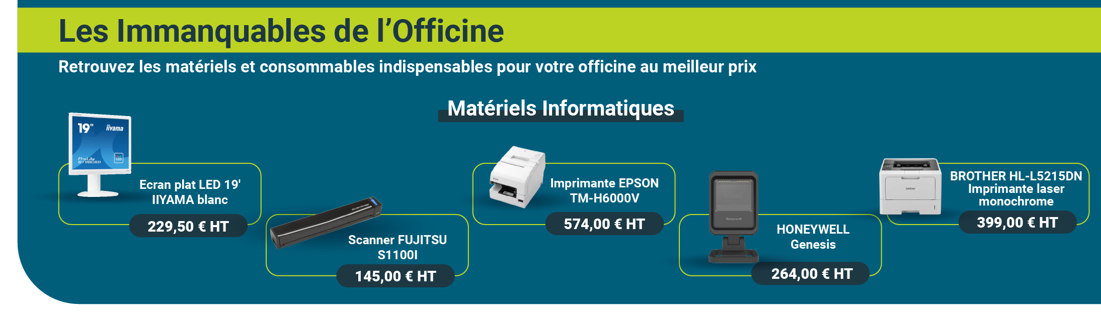 Les Immanquables de l'Officine : La Gamme MATERIELS INFORMATIQUES de DOCASHOP
