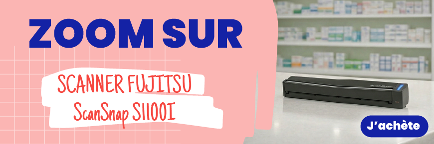 Zoom sur Scanner Fujitsu ScanSnap S1100I