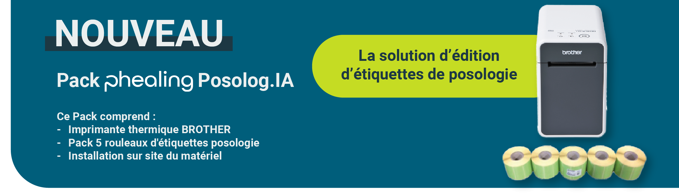 Pack Phealing Posolog.IA : pour un étiquetage simplifié de vos posologies