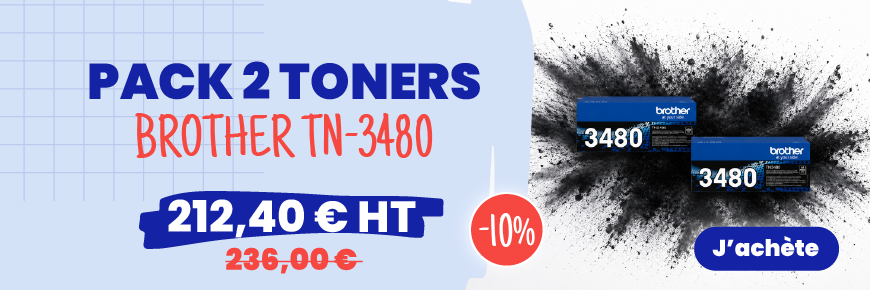 <p>Du 14 au 30 Septembre 2026, Docashop vous propose le pack 2 toners BROTHER TN-3480 au prix imbattable de 212.40 €HT</p>