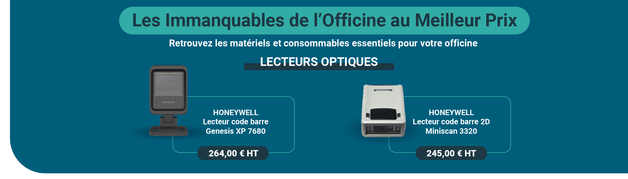 Du 1er Juillet au 31 aout 2025, retrouvez les Immanquables de l'Officine : Lecteurs Optiques