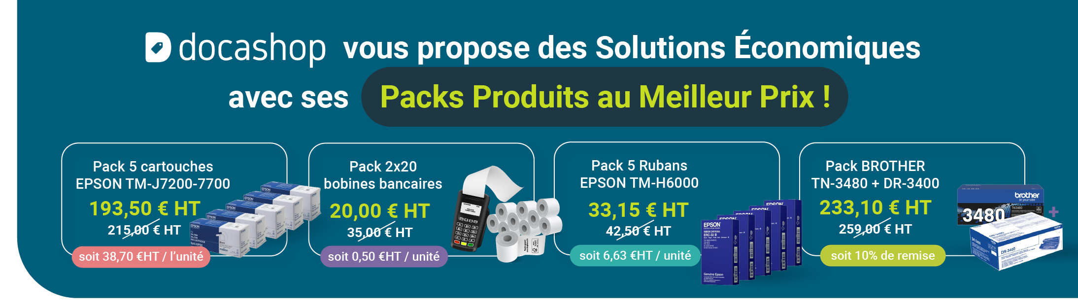 <p>Du 1er au 31 Octobre, DOCASHOP vous présente ses Packs Produits au Meilleurs Prix</p>