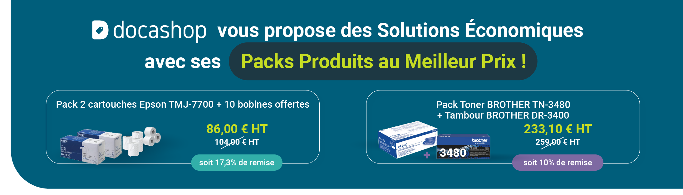 <p class="MsoNormal"><span style="font-size: 8.5pt; line-height: 107%; font-family: 'Verdana',sans-serif; color: black; background: #FAFBFC;">Du 1er au 31 Octobre, DOCASHOP vous présente ses Packs Produits au Meilleurs Prix</span></p>
