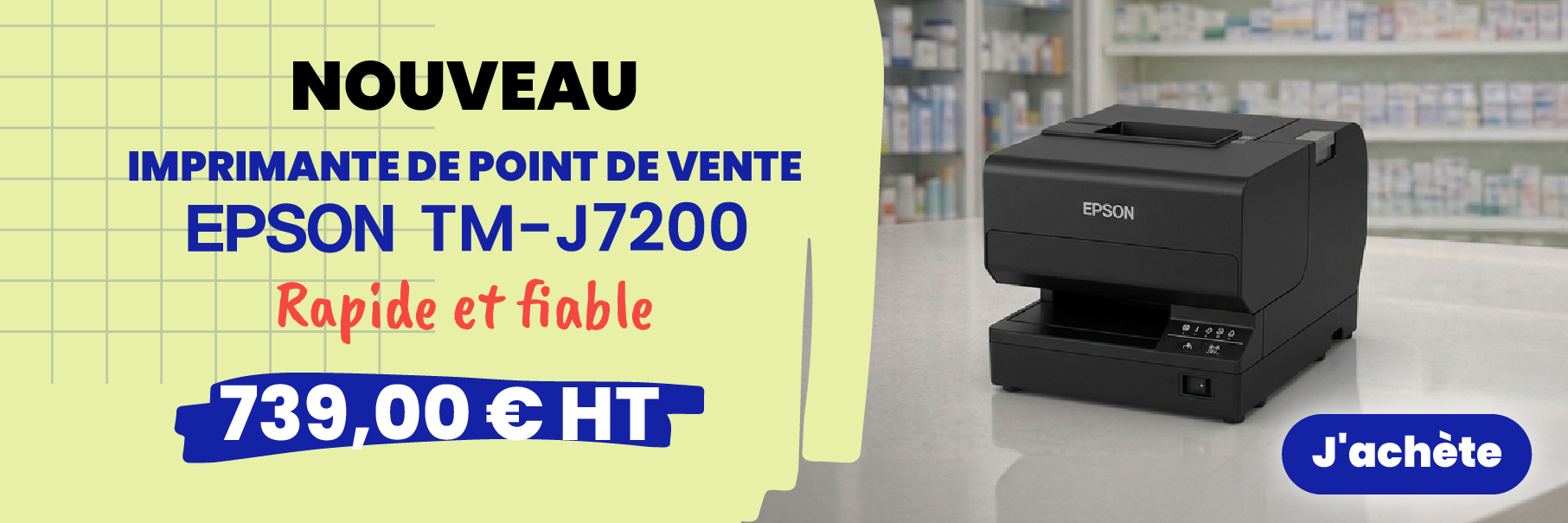 <p>NOUVEAU, Docashop vous propose l'imprimante EPSON TM-J7200</p>