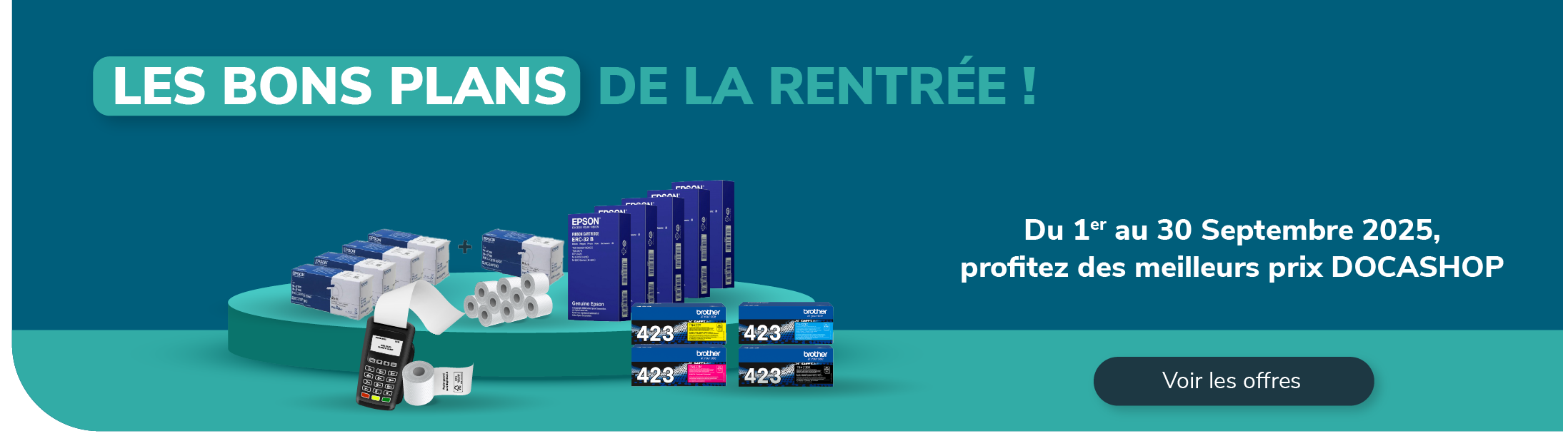 <p>Du 1er au 30 Septembre, Docashop vous propose ses Bons Plans de la Rentrée, faites des économies avec les Packs produits à supers prix sur Docashop !</p>