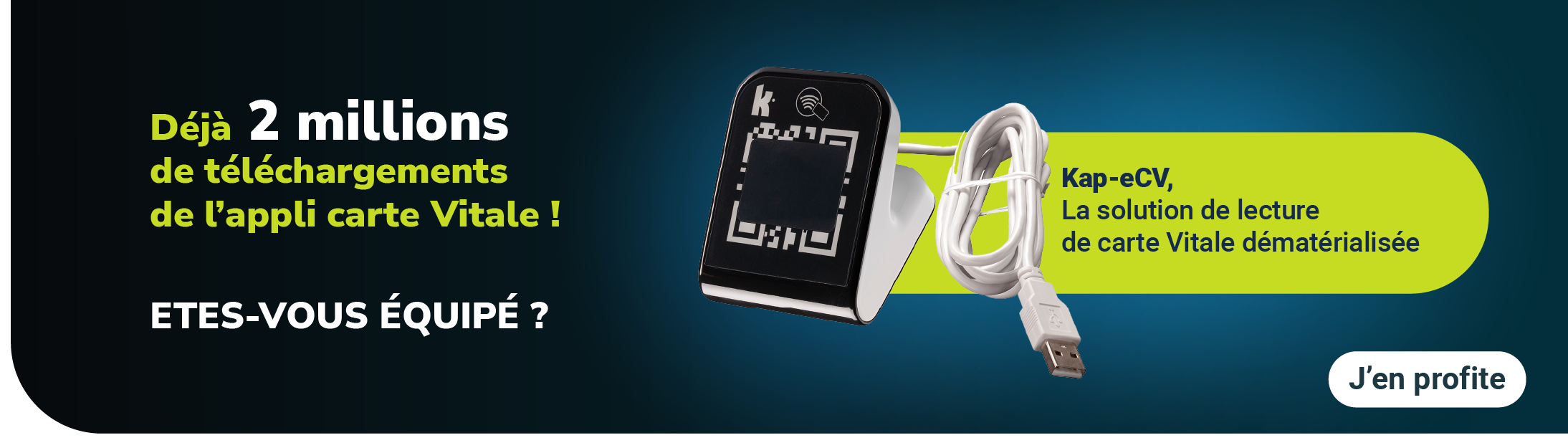 Lecteur KAP e-CV, LA solution de lecture des cartes Vitale dématérialisées