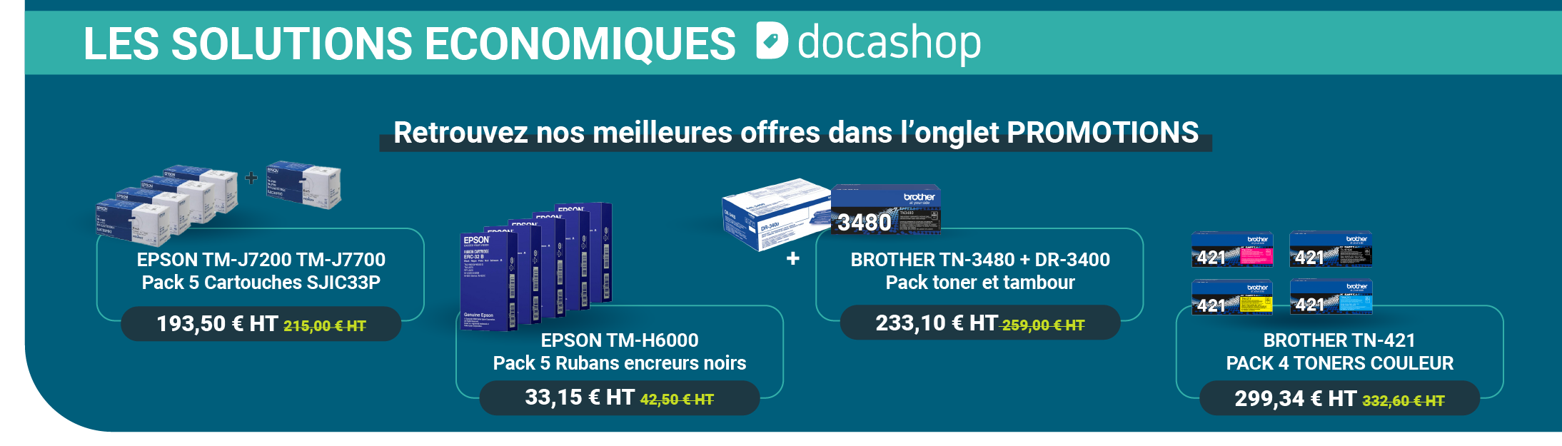 Découvrez les Solutions Economiques de Docashop avec les packs produits au meilleur Prix
